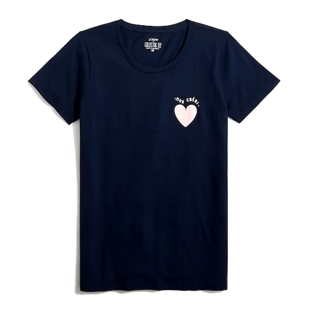 New! J. Crew sz XS X-Small Women's Mon Cheri Collector's T Shirt Top NWT